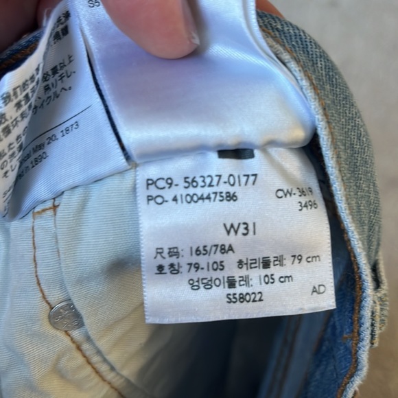 LEVI’S 501 Original Shorts Sansome Straggler - Picture 11 of 11